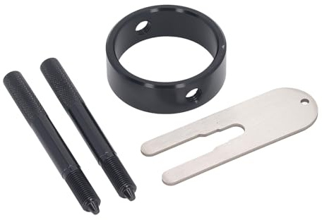 MUNEFE Attrezzo compressore molla forcella per moto, kit attrezzi compressore molla forcella, kit attrezzi servizio molla elicoidale in alluminio per riparazione manutenzione 4
