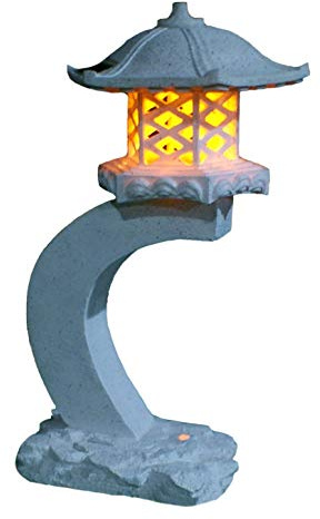 TIAAN 24”Height Japanese Style Lantern Solar Garden lamp Solar Pagoda Light