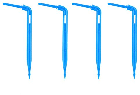 Seawang 50 pcs Bend Arrow Dripper émetteur kit d'irrigation pour serre Jardin Fixations