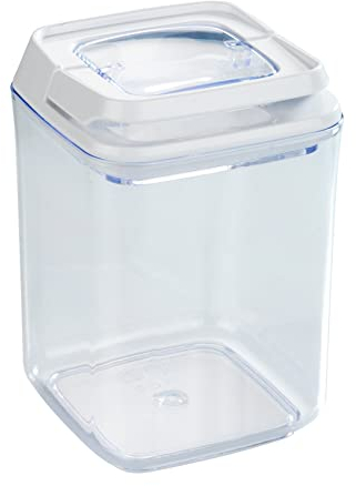 WENKO Boîte de Rangement Turin 0,90 l - boîtes fraîcheur, étanche à l'air Capacité: 0.9 l, Polystyrène, 10 x 14.5 x 10 cm
