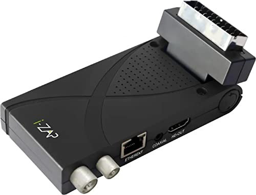 Decoder Digitale Terrestre 2025 - iZAP Decoder DVB-T2, HD 1080P HEVC Main 10 Bit, HDMI CEC TV | Uscita HDMI/AV e USB Multimediale, Telecomando incluso