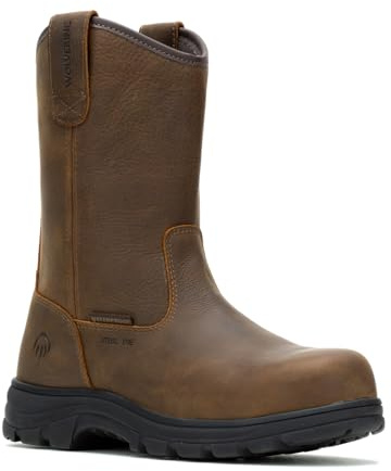 Wolverine Carlsbad - Stivali impermeabili da uomo con punta in acciaio, Sudan Marrone, 12 Wide