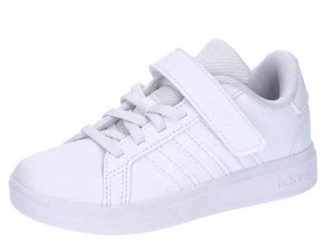 adidas Grand Court 2.0 Shoes Children Tennisschuhe, Cloud White/Cloud White/Grey one, 34 EU