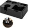 MEION Espresso-Tampingstation, abnehmbare Espresso-Klopfbox und Tamp-Station, 10-in-1-Espresso-Organizer, passend für 51, 54, 58 mm Espresso-Tamper, Siebträger, Verteiler-Pucksieb, Espresso-Zubehör