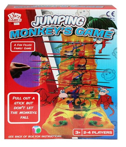 A2Z 4 Kids Jumping Monkey Game Fun-Filled Family Entertainment Game Easy To Play Suitable 2 To 4 Players Perfect All Ages Fun