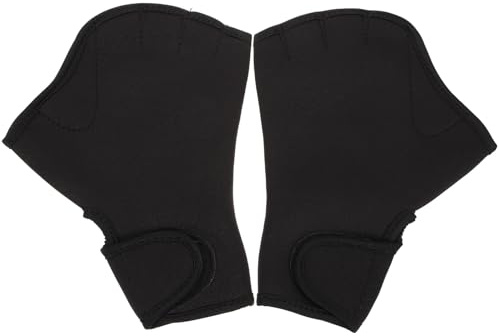 ibasenice Guantes de Natación para Hombre y Mujer Manoplas de Buceo Ajustables y Resistentes para Entrenamiento y Protección de Palma Equipo de Natación para Fitness y Buceo