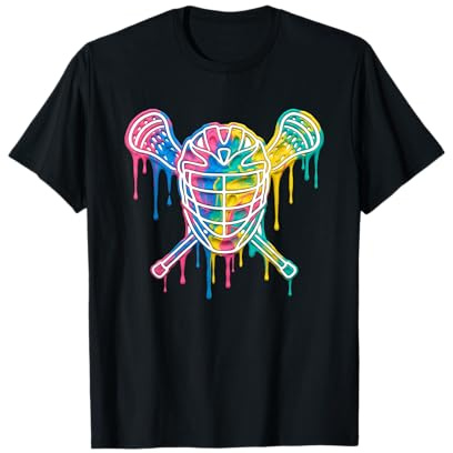 Casco Lacrosse Drip Ice Cream Player, Bastones Deportivos Camiseta