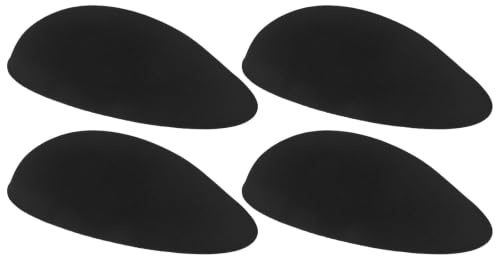 GATHINESS 2 Pairs Men's Silicone Push-up Chest Muscle Pads Black Self-Adhesive Invisible Chest Cushion for Comfortable All-Day Wear Suitable for Swimming and Cosplay
