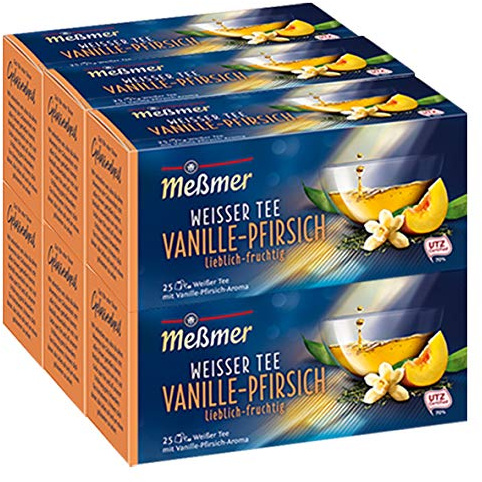 Meßmer Weißer Tee Vanille-Pfirsich 6er Pack