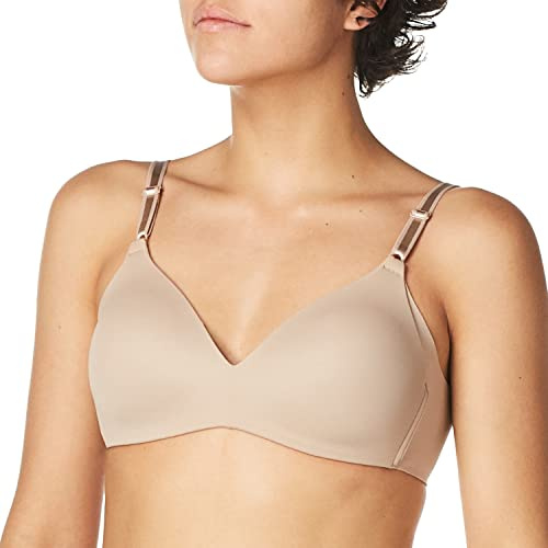 Warner's Women's Blissful Benefits NO Side Effects Smoothing Wirefree Bra, Toasted Almond, 40B