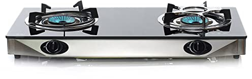 NGB-S2 Réchaud a Gaz Intérieur - Plaque de Cuisson 2 Feux Portable