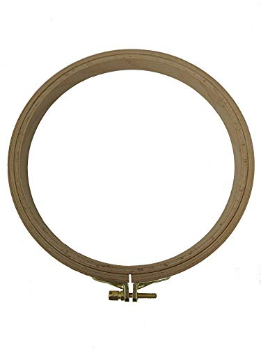 Nurge Premium-Beech Holz Gold Haken Quilting Hoop 7 zoll / 19 cm Durchmesser - 16 mm Dicke