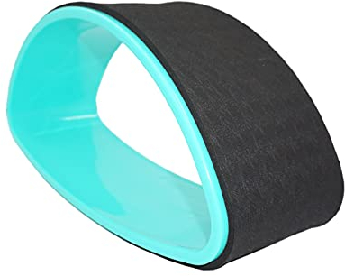 chi-enterprise Ovales Yoga-Rad | Abgeflachtes Yoga-Rad | Rückenstrecker, Entspannungstrainer, Dehnungshilfe | Türkis