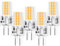 MUSUNIA Lámparas LED g4 - bombillas LED G4 de 3 W 3000 K blanco cálido 300 lm, reemplazo para lámparas halógenas de 35 W, sin parpadeo, no regulables, 12 V CA/CC, paquete de 5