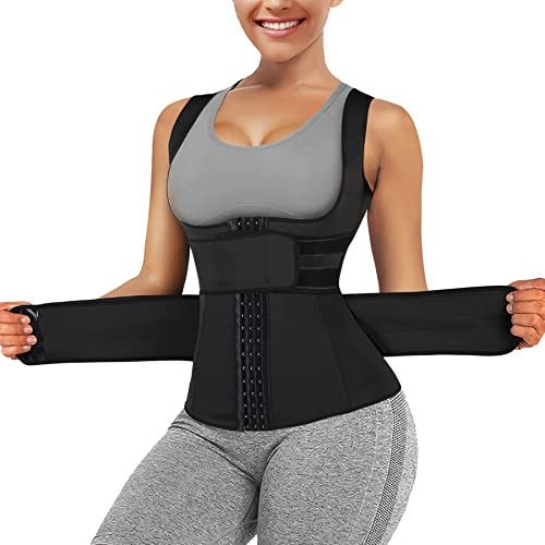 Chumian Fajas Reductoras adelgazantes Mujer Faja Lumbar Abdominal Adjustable Cinturón Neopreno Sauna para Fitness Deporte