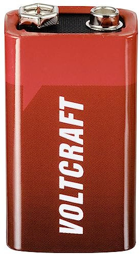 VOLTCRAFT 6LR61 9V batteria a blocco alcalino manganese 550mAh 9V 1PZ