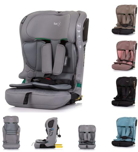 Chipolino Kindersitz i-Size LUX X (76-150cm) Gruppe 1/2/3, Isofix, Top Tether, Farbe:grau