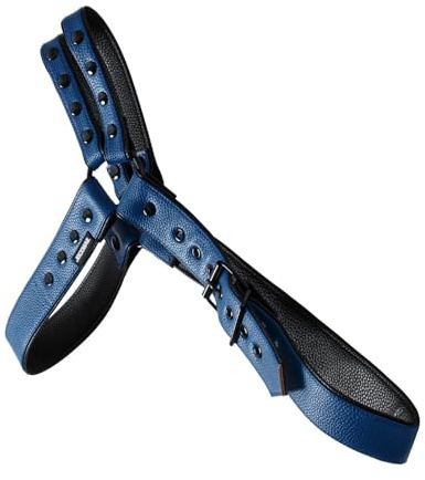 JOCKMAIL Men's Harness Leather Harness for Men Adjustable Mens Harness Chest for Fashion, Fitness, and Special Occasions (blue, one size)