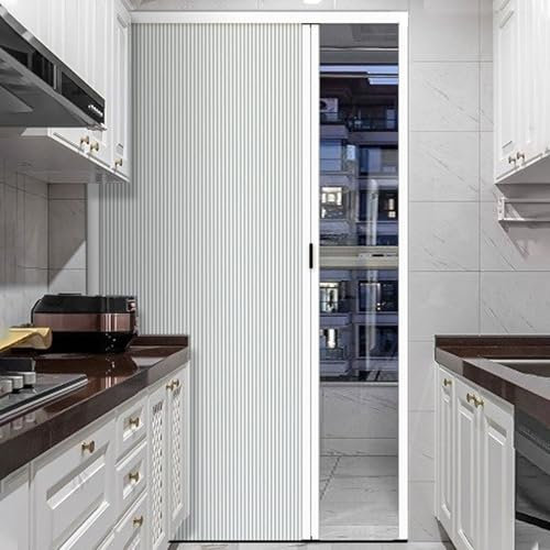 Falttüren Innentüren Falttüren für Privatsphäre, Magnetische Ziehharmonika-Schiebetür mit Anpassbarem Muster, 100% Verdunkelungs-Falttür für Waschküche, Badezimmer, Schrank(20x96in(50.8x243.8cm))