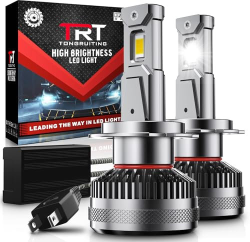 Tongruiting H7 LED lampadine per fari, 130W 30000LM 800% super luminoso H7 lampadina LED 6000K bianco impermeabile IP68 sostituzione fari auto (2PCS)