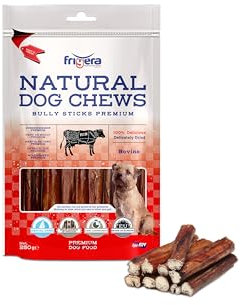 Frigera Premium Ochsenziemer 12cm 250g – Rind, Natürliche, Proteinreiche Leckerlis für Hunde, Gluten- und Getreidefrei, Langhaltender Kauspaß.