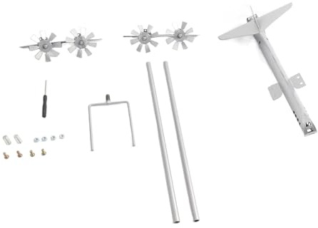 Escultura de Viento de avión de Acero Inoxidable, Molino de Viento de Metal Giratorio, decoración de jardín, accionado por el Viento, fácil de Montar para Jardines y césped al