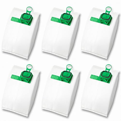 6 Sacchetti compatibili in microfibra per Aspirapolvere Folletto VK140 e VK150 filtraggio a 5 strati antipolline antiacaro per pelo animali e guarnizione in gomma per un'aspirazione perfetta (6 Pezzi)