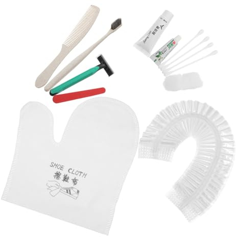 WOFASHPURET Set Articles De Toilette Usage Unique Pour Hôtel Et Voyage Kit Complet Avec Brosse à Dents Peigne Soin Personnel Accessoires Multiples Couleur Aléatoire