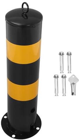 Baluue Barriera Parcheggio in Acciaio Inox Alta con Palo di Sicurezza Riflettente Posto Auto Protettivo e Dissuasore Movibile per Vialetti e Ingressi Blocco Parcheggio Multiuso per