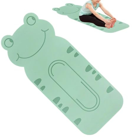 Yogamatta för barn träningsmatta med tecknade djurmönster | Pilatesmatta för inomhusbruk för gym, studentboende, studio, vardagsrum, kontor, gym,