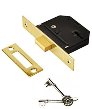Yale YES-5LDL-PB-64 Essentials 5 Lever Deadlock, Polished Brass, 64 mm