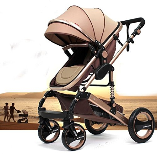 Kinderwagen California, 3 in 1 Kombikinderwagen Megaset 8 teilig inkl. Babywanne, Sportwagen, Babyschale, und Zubehör, zertifiziert nach der Sicherheitsnorm EN1888, beige