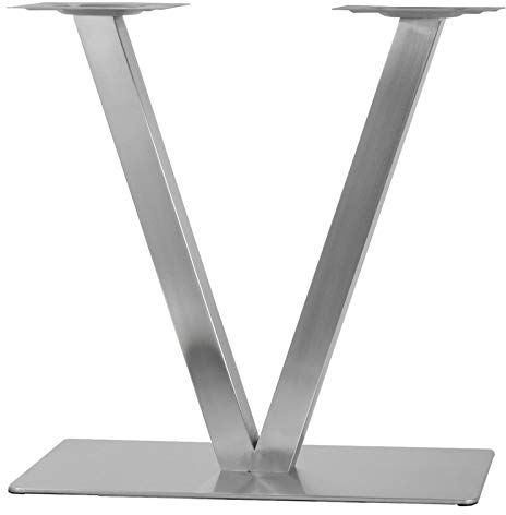 SHZICMY Edelstahl V-Form Tischgestell Tischbeine Tischkuven Tischuntergestell Tischfuß V-förmiges Tischgestell 70cm