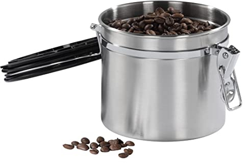 Xavax Lata para café (500 g, acero inoxidable), color plateado