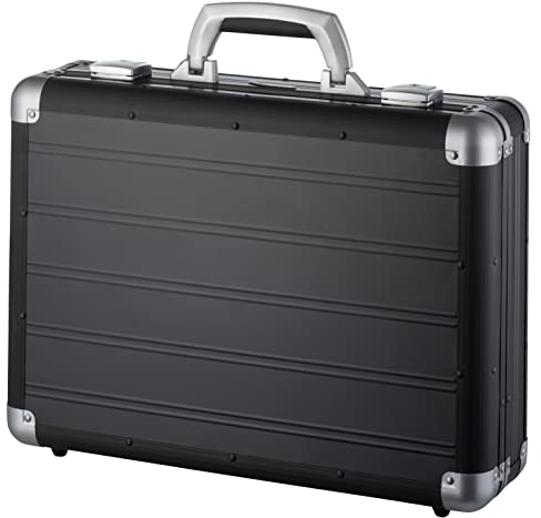 fixbag FB2045164 - Fahrrad-Attaché-Laptopkoffer mit Klickfix Kompakt Taschenschiene fürs Fahrrad, Aktenkoffer für Notebook und Tablet, Koffer aus Aluminium, ca. 33,5 x 45,5 x 13,5 cm, Schwarz