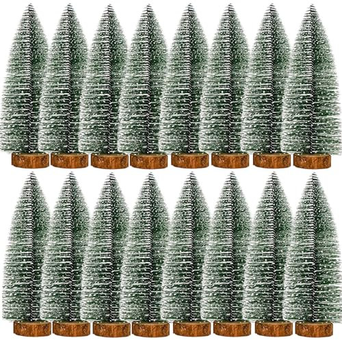 16pezzi 15cm Mini Albero di Natale Mini albero di Natale artificiale albero di Natale piccolo Decorazioni Natalizie Fai da Te Decorazione del Partito casa