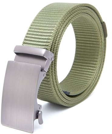 Aliwoman® - Cintura Tela regolabile - Fibbia Automatica in metallo resistente - cintura uomo - cintura tattica - Per Sport e tempo libero - Mod.BeltCo
