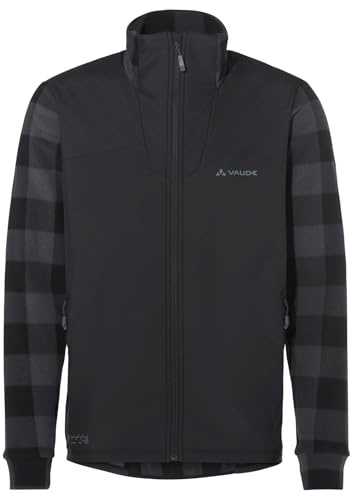 VAUDE Herren Fahrrad Fleecejacke Minaki Mid Jacket II, warm und windabweisend, atmungsaktiv, black, XL