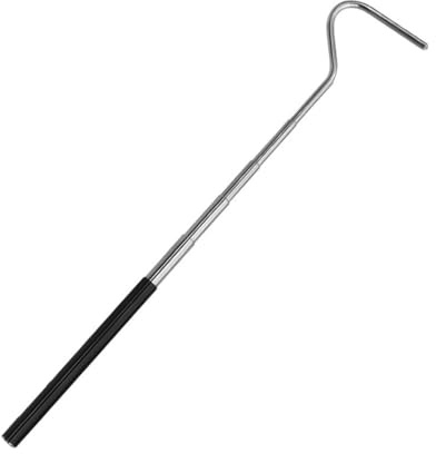 PMTFUMY 1pcs 27 Stainless Steel Snake Hook,Retractable Grabbing Tool for Reptiles & Pets, Extendable Handling Hook for Safe Pick-Up