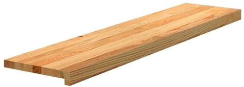 NQJIBUE Articolo-Scala 12 pz Marrone Chiaro 110x30x2 cm Legno massello Quercia, Forniture per la Casa, Gradini Scale