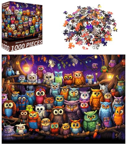 1000 Pieces Creative Jig-saw Puzzles for Adults, Challenging Puzzles Games for Adults, Puzzle Educational Games Gifts The Whole for Women and Men - Colourful