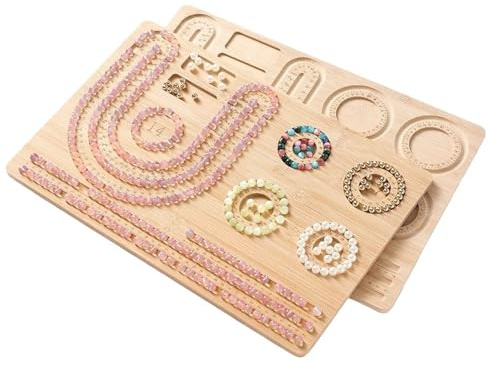 BFLCWSTD Pärlbräda pärlbräda, perfekt verktyg för smyckestillverkning och pärlarbeten, armband, halsband, designmattor, brickor (färg 6)