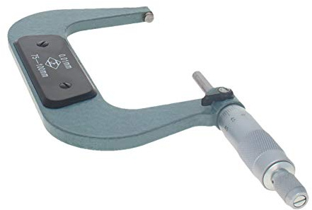 Utoolmart - Micromètre extérieur professionnel de qualité supérieure - Précision en métal 0,004 mm - Mesure de précision - 50 à 75 mm, UT191218C-0054, 75-100mm