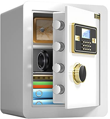 GLJ Cassaforte con Tastiera Digitale con Serratura a Chiave, Cassaforte da 18 Pollici, Doppio Allarme, per Home Business Office Hotel