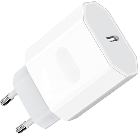 Chargeur Prise USB C, 25W Embout Chargeur Rapide for iPhone 16 15 14 13 12 11 8 Plus Pro Max X XS XR SE Mini Pad, Type C Secteur Alimentatio Mural Adaptateur Fast Charger Tete Emberify