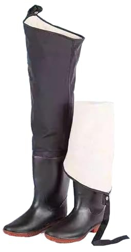 BLUEZY Wathose Herren Wasserdicht, Wathose Damen Mit Rutschfesten Gummistiefeln, Gummistiefel Herren, Angeln Stiefel Für Baustellen, Angeln, Bauernhöfe, Gärten 40