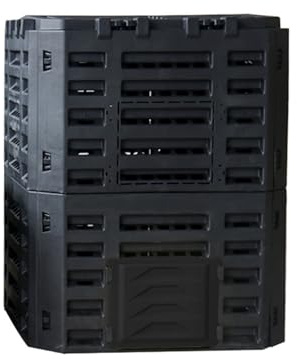 Compost Bin, PP Material Garden Compost Bin Outdoor, 180/340/500L Composting Box, Many Vents, Fast Creation of Fertile Soil