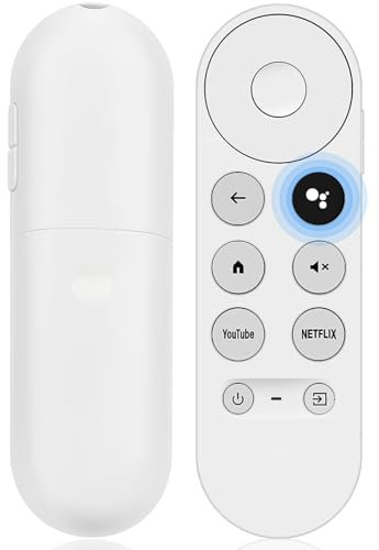 Yesimola Ersatz Sprachfernbedienung für Google Chromecast 4k Schnee Streaming Media Player,Bluetooth Fernbedienung, für G9N9N Google Ersatzfernbedienung