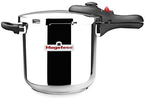 Magefesa DB - Schnellkochtopf 6 Liter, Edelstahl 18/10, Für Alle Herdarten Geeignet, Einschließlich Induktion, 5 Sicherheitssysteme