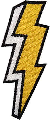 Lightning Iron On Patch Sew On Clothes Bag Embroidered Badge Embroidery Applique